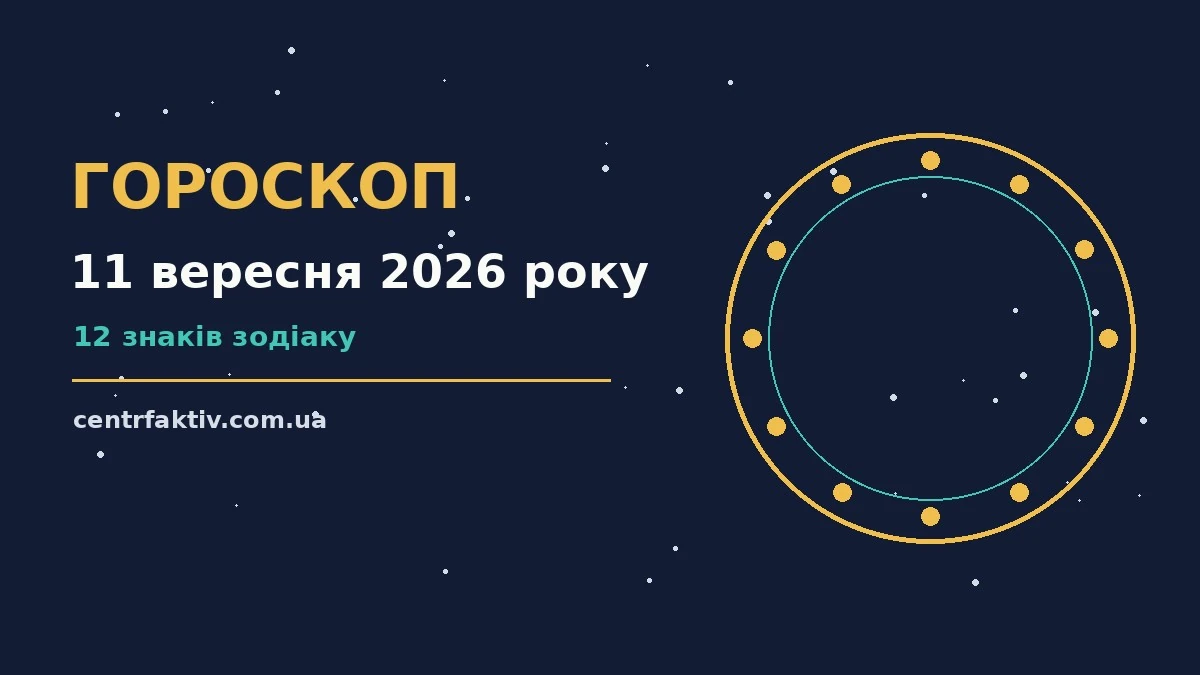 Гороскоп на 11 вересня 2026 року: перспективи для 12 знаків для нових справ і розмов
