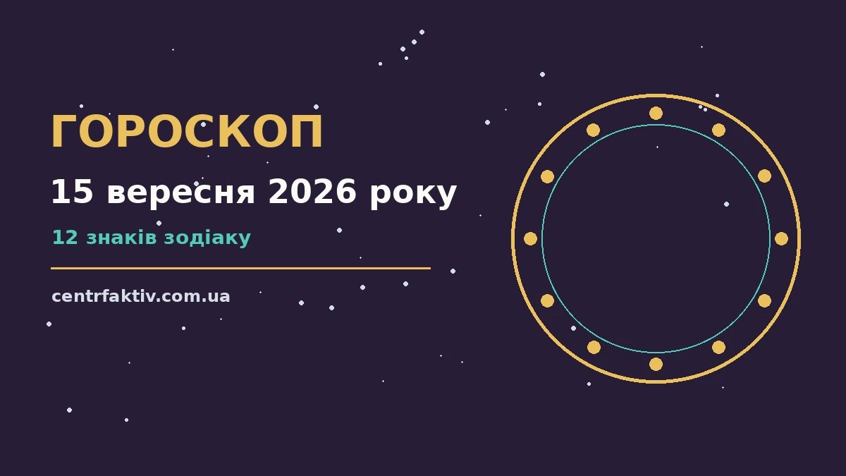 Гороскоп на 15 вересня 2026 року: перспективи для 12 знаків для нових справ і розмов