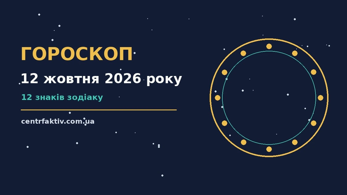 Гороскоп на 12 жовтня 2026 року: перспективи для 12 знаків для нових справ і розмов