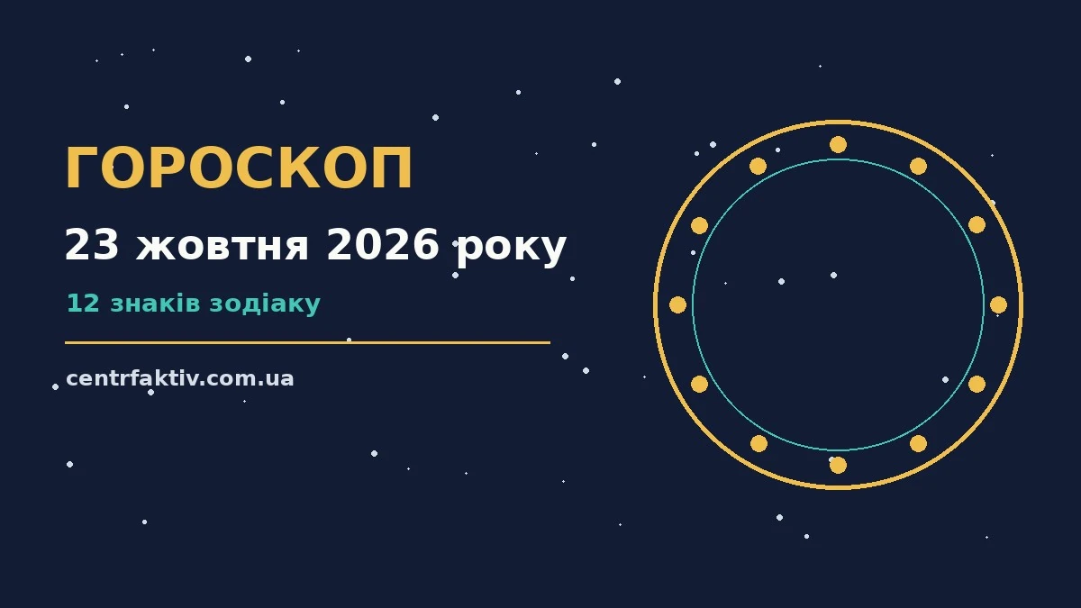 Гороскоп на 23 жовтня 2026 року: перспективи для 12 знаків для нових справ і розмов