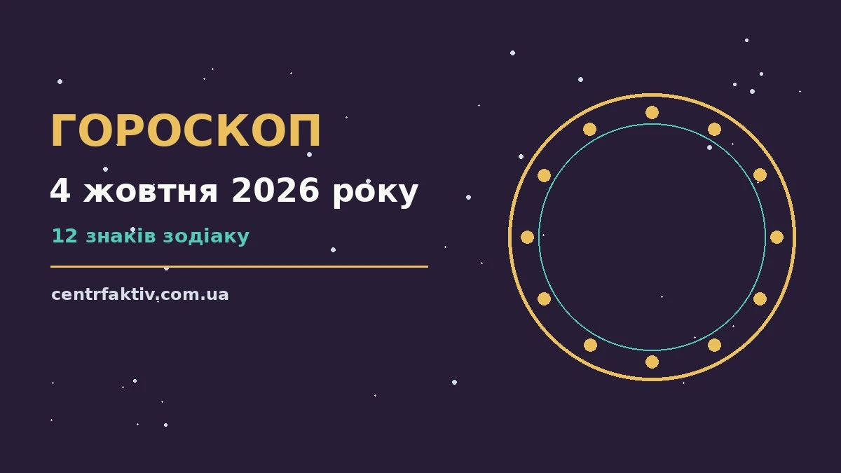 Гороскоп на 4 жовтня 2026 року: перспективи для 12 знаків для нових справ і розмов