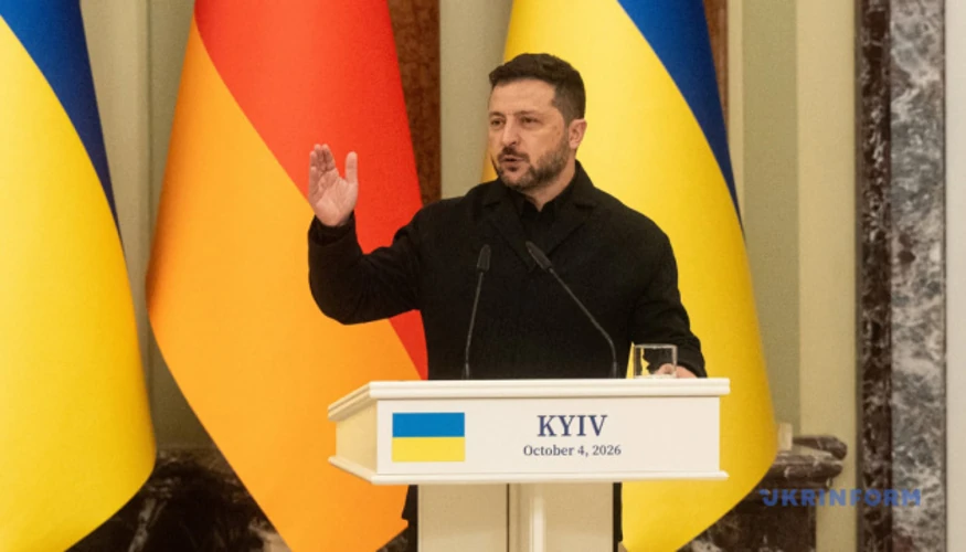 Зеленський і Мерц у Києві: ролі спікерів і цифри про «п’ятдесятників»